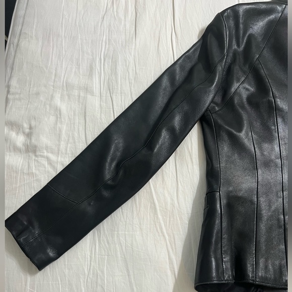 Daniel Genuine Leather Jacket in black - Picture 8 of 14